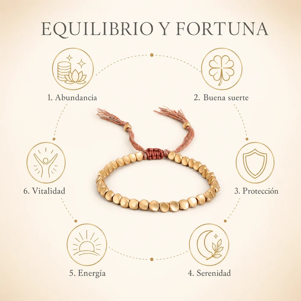 Equilibrio y fortuna: abundancia, buena suerte, protección, serenidad, energía y vitalidad